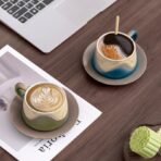 Mountain and Sea Coffee Cup - Image 2