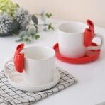 Red bow coffee cup - Image 4