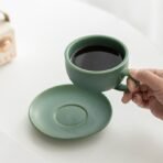 Dark green coffee cup - Image 2