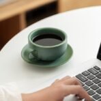 Dark green coffee cup - Image 3