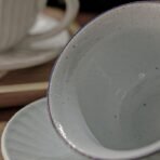 Vintage grey coffee cup - Image 2