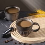 Black iron glaze coffee cup - Image 2