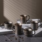 Black iron glaze coffee cup - Image 3