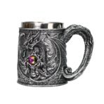 Chinese dragon stainless steel beer mug - Image 5