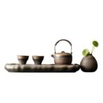 Vintage Stoneware Kung Fu Tea Set - Image 5