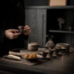 Vintage Stoneware Kung Fu Tea Set - Image 2