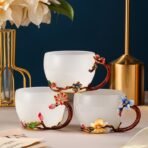 Set of 6 high-grade glass teacups - Image 4