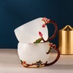 Set of 6 high-grade glass teacups - Image 5