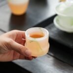 Ink Green Glass Tea Set - Image 3