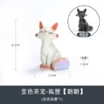 Two color-changing fox ceramic tea pets - Image 4