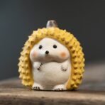 Durian Hedgehog Ceramic Tea Pet - Image 4