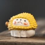 Durian Hedgehog Ceramic Tea Pet - Image 3
