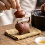 Lucky Cat Ceramic Tea Pet - Image 2