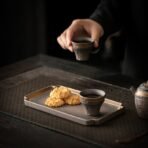 Black gold high-end tea tray - Image 3