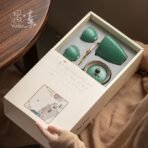 Dark green retro tea set - Image 4