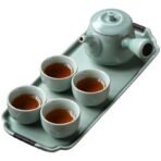 Songqing glaze side handle pot small tea set - Image 5