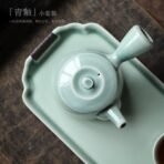 Songqing glaze side handle pot small tea set - Image 3